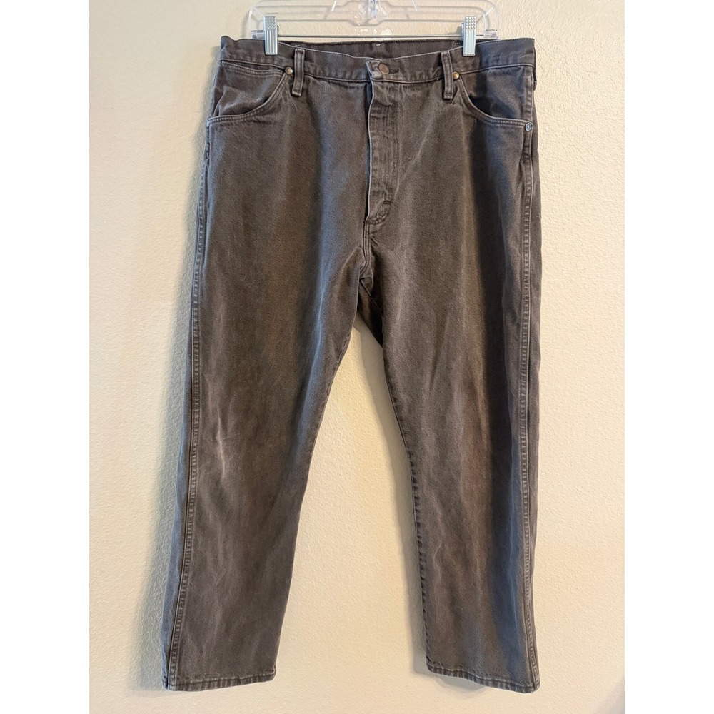 Wrangler 13MWZKL Cowboy Cut Jeans Mens 38x30 Faded Black Made in USA Vintage